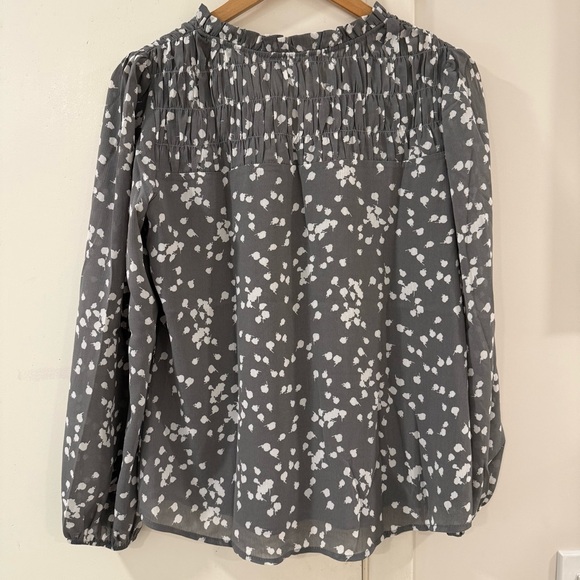 5 for $25! DOKOTOO Casual V Neck Alicia Floral Print Smocked Chiffon Blouse - Picture 9 of 14